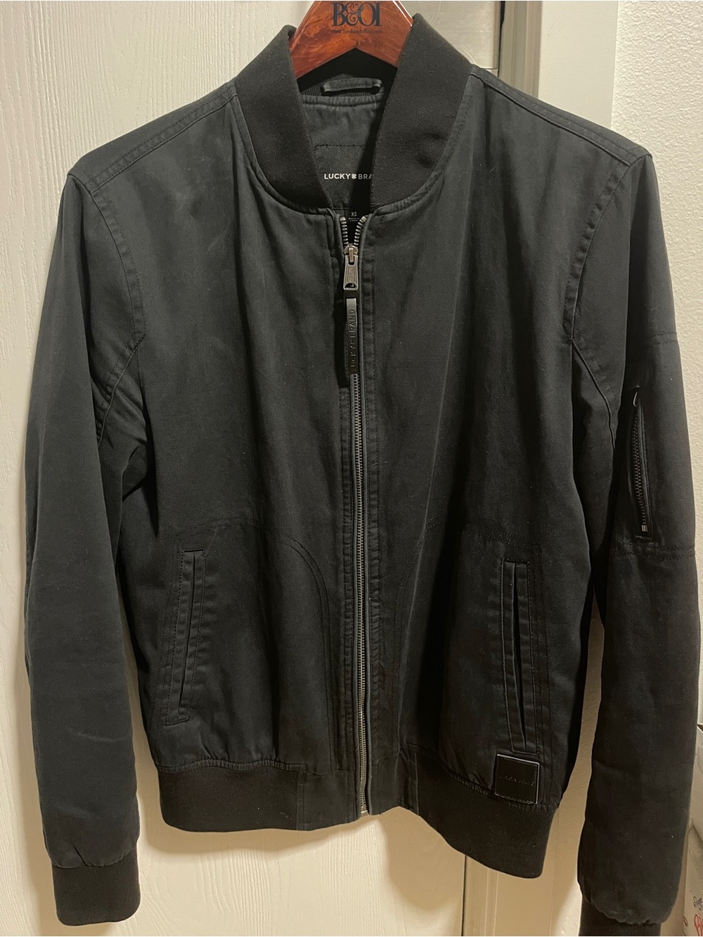 Lucky Brand Black Men's Bomber Jacket
